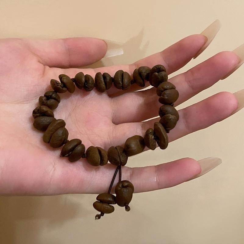 Xiaohongshu Same Style Coffee Bean Cat's Paw Woven Bracelet Female Temperament Statement Cat Bracelet Fashion Couple Bracelet