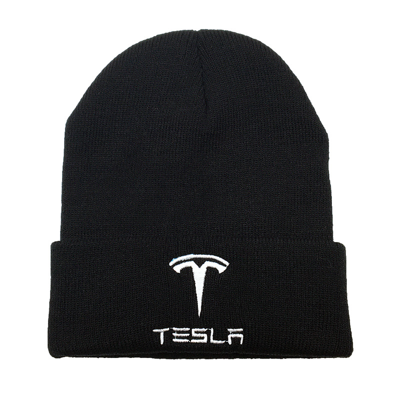 New Knitted Hat Model S Model X 3 Moto Autumn and Winter Luxury Electric Car Warm Hat