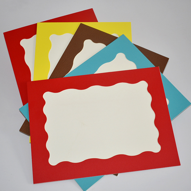 儿童纸框 简易相框展示框卡通画a4美术作品边框框幼儿园卡纸早教