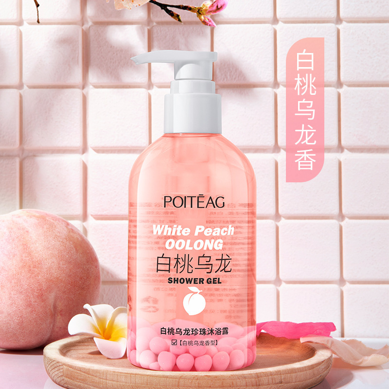 Peach Oolong Shower Gel PIETENG Pearl Refreshing Cleaning Body Lotion Fragrance Moisturizing Shampoo Wholesale Hair Generation