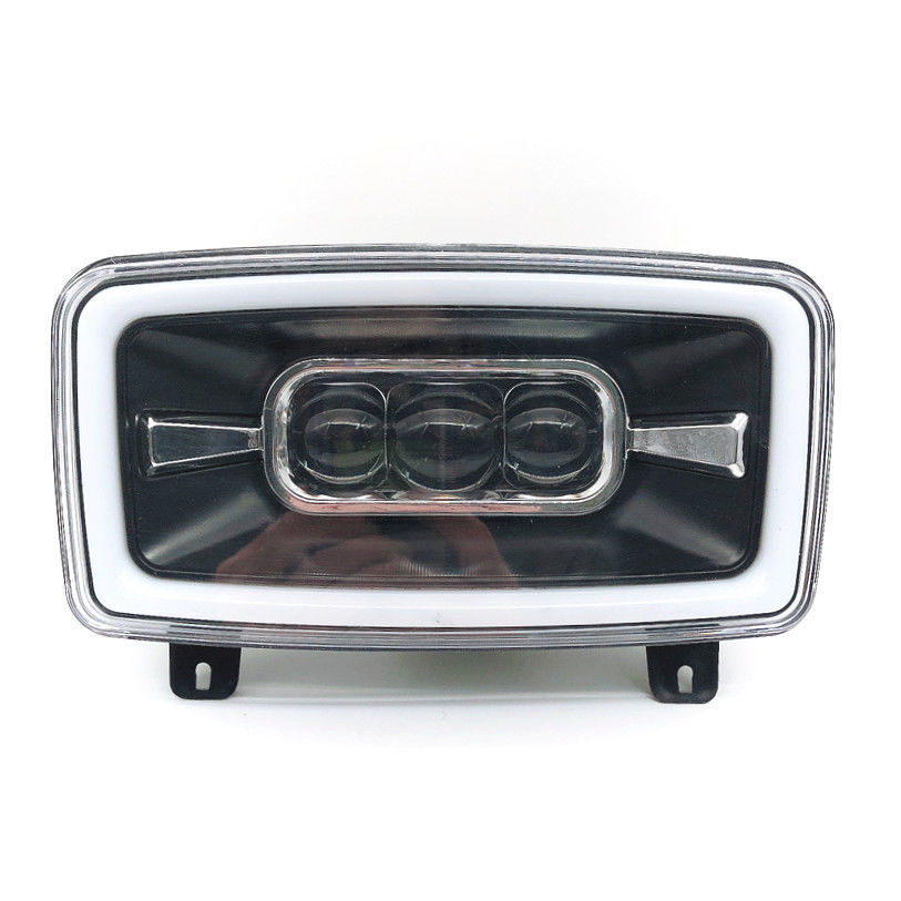 适用电动车电摩a7大灯外卖车电瓶车k7前车头灯超亮led大灯轮廓灯