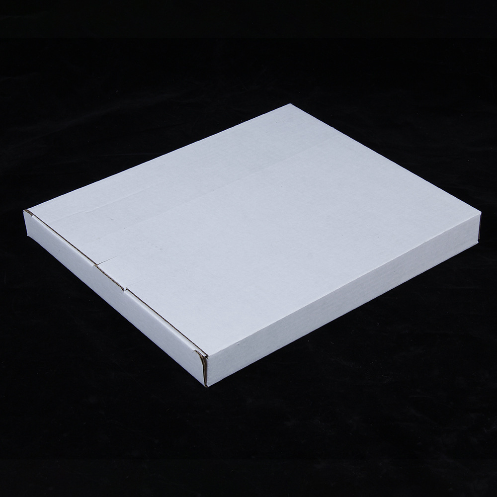 定制印刷logo三层瓦楞纸板白卡纸盒礼品盒 长方形包装快递盒湖北