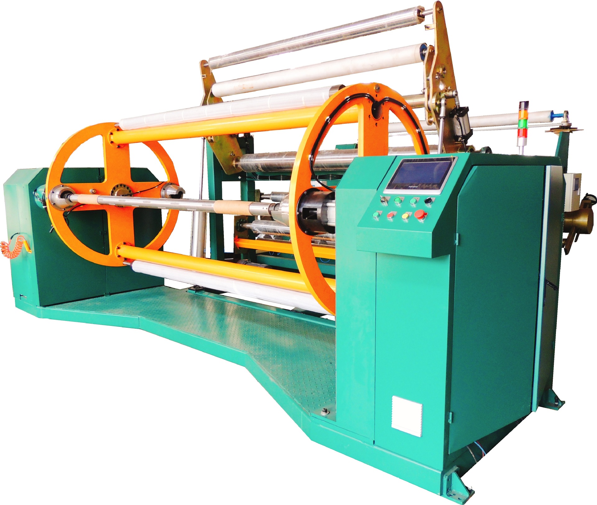 翻转式双工位收卷机自动换卷自动裁切滤纸玻纤碳纤烟草薄片收卷机