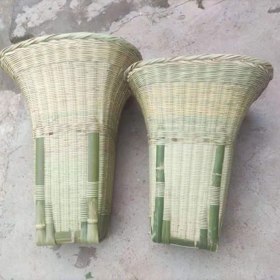 产地背罗背箩箩筐竹编竹制品收纳篮收纳筐背篼背筐夹背平口背罗