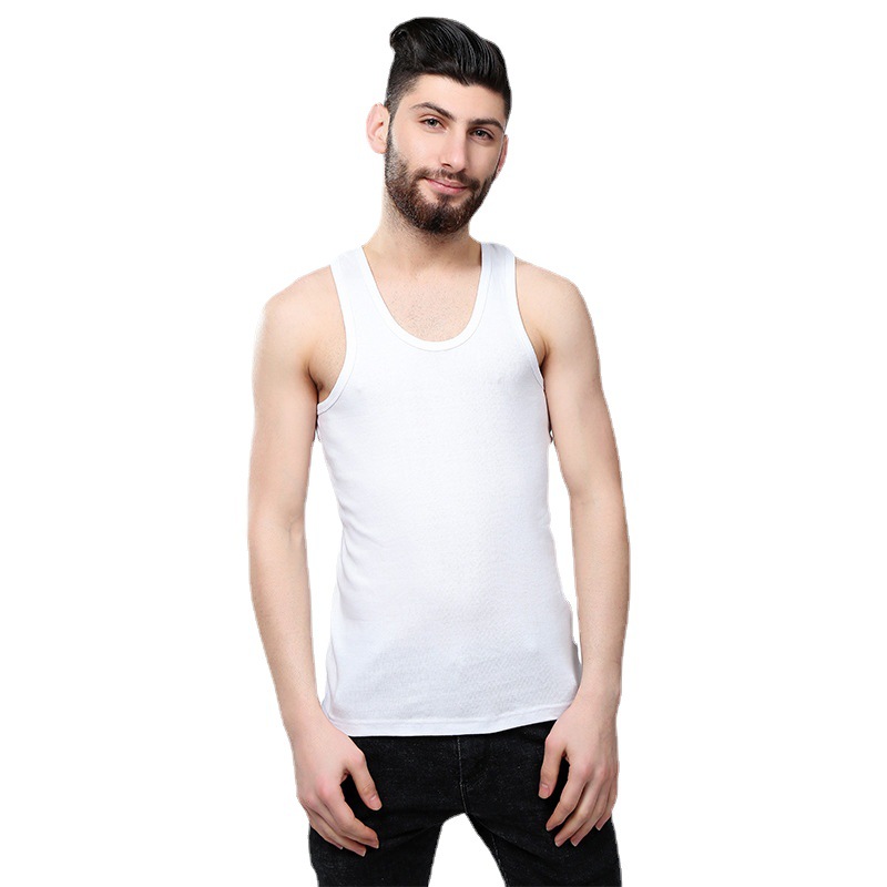 2023 Spring and Summer Cotton Men's Vest Sports Vest Men's Casual Vest Cotton Men's Bottoming Vest