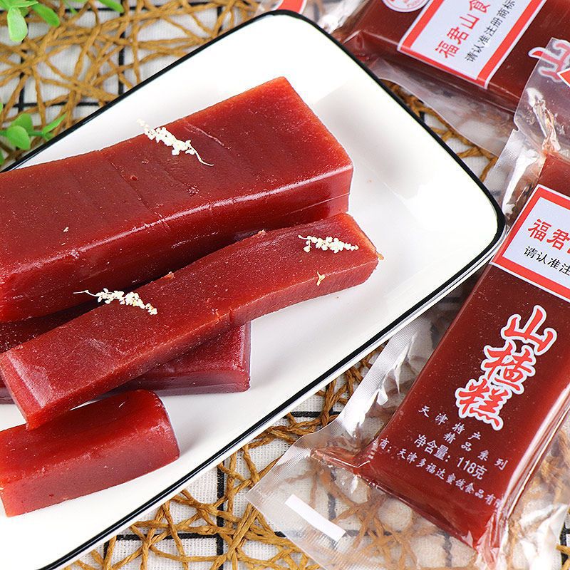 桂花山楂糕枸杞山楂糕大块批发小包装山楂条零食特产