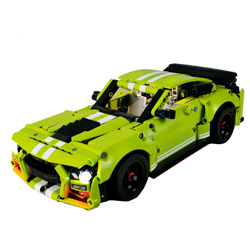 hibrick积木灯饰 兼容乐高42138福特野马gt500赛车 积木配套led灯