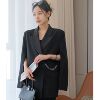 Cabinet 4K !Acetic acid wool Texture Sense of design chain decorate Easy Show thin leisure time suit coat