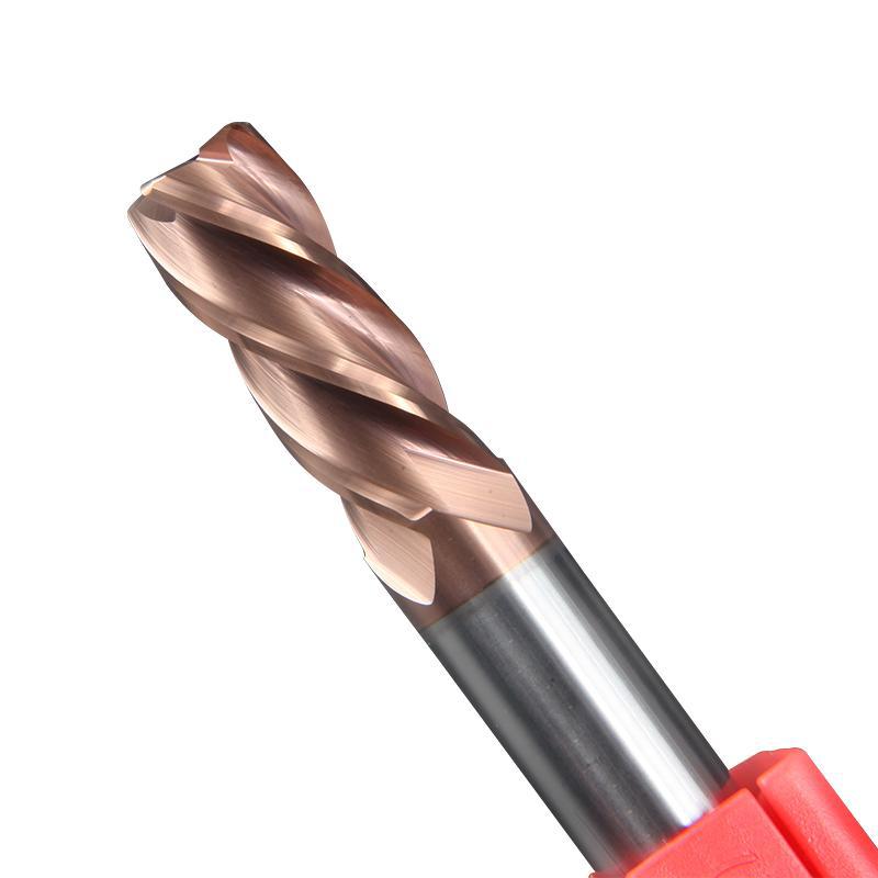 55度4刃圆鼻铣刀钨钢合金牛鼻刀加长钢用涂层刀立铣刀数控刀具