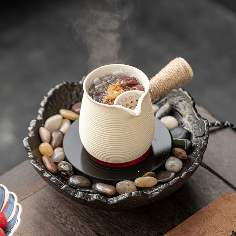 罐罐茶专用炉围炉煮茶电陶炉家用室内电陶玻璃茶壶烤茶炉套装插电