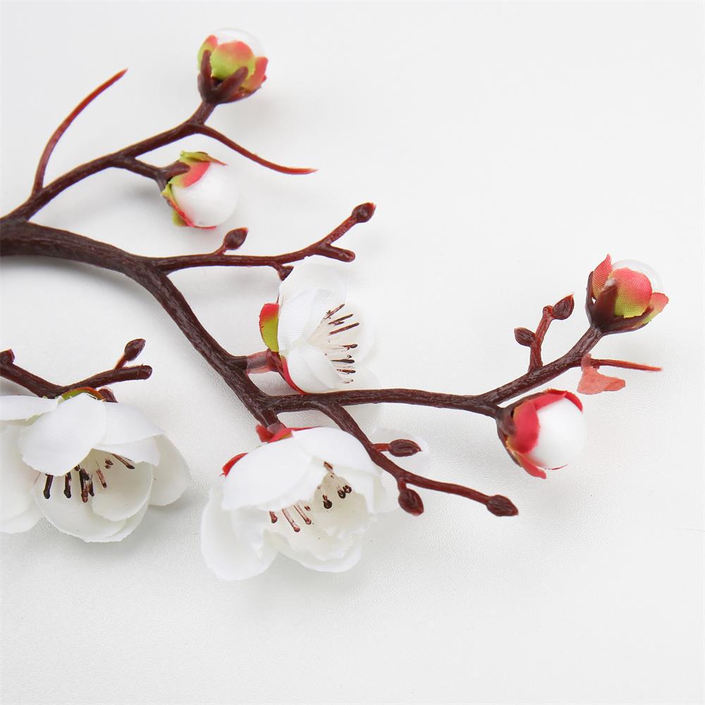 仿真梅花 中式田园仿真绢花短干枝腊梅 主题蛋糕装饰梅花家居装饰