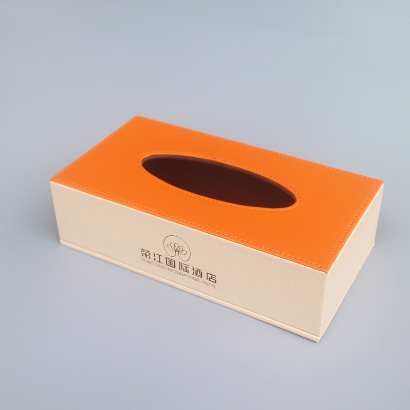 皮革纸巾盒logo爱马仕橙色高档民宿酒店抽纸盒商用酒店ktv-阿里巴巴
