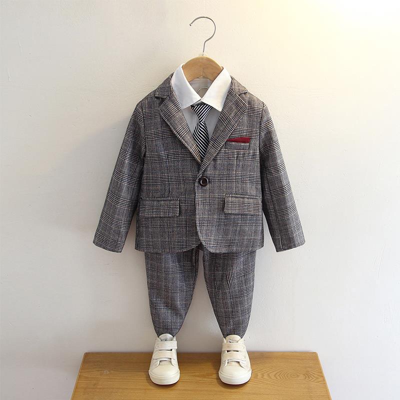 男童西装2洋气3休闲4英伦5岁小男孩6西服套装7儿童婚礼礼服四件套