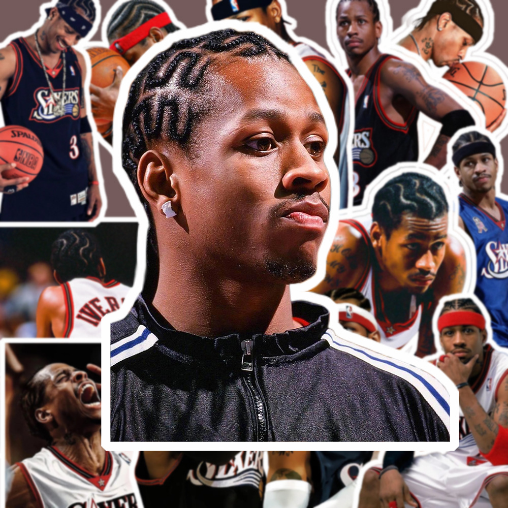 阿伦艾佛森贴纸手账不干胶不饭制手机装饰篮球明星周边大头贴贴画