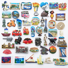 世界各地创意树脂旅游纪念装饰工艺品西班牙意大利希腊磁铁冰箱贴
