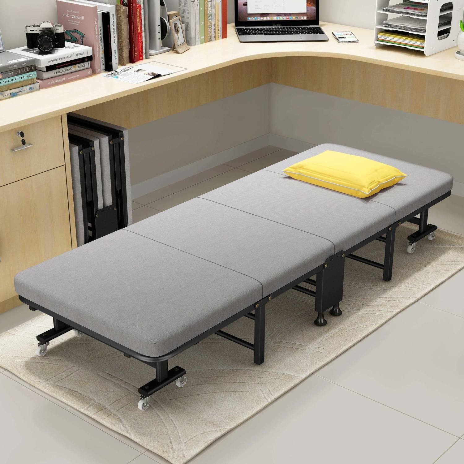 3成交1件三折折叠床单人午休床办公室午睡床医院陪护床家用沙发床两用
