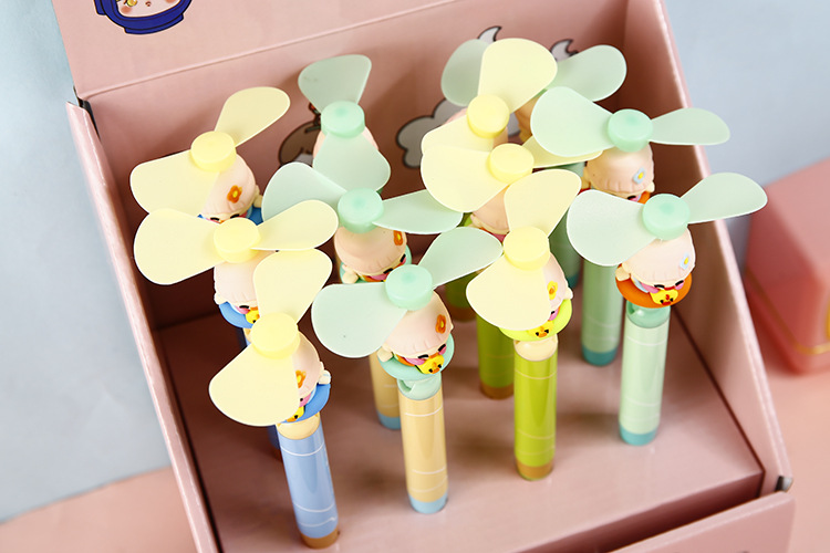 夏季新品批发 sv-12784卓小花造型风扇笔 学习书写圆珠笔 风扇笔