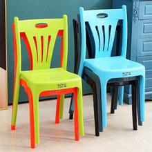 简约现代餐椅家用加厚塑料椅子靠背成人休闲简约办公经济型店活动