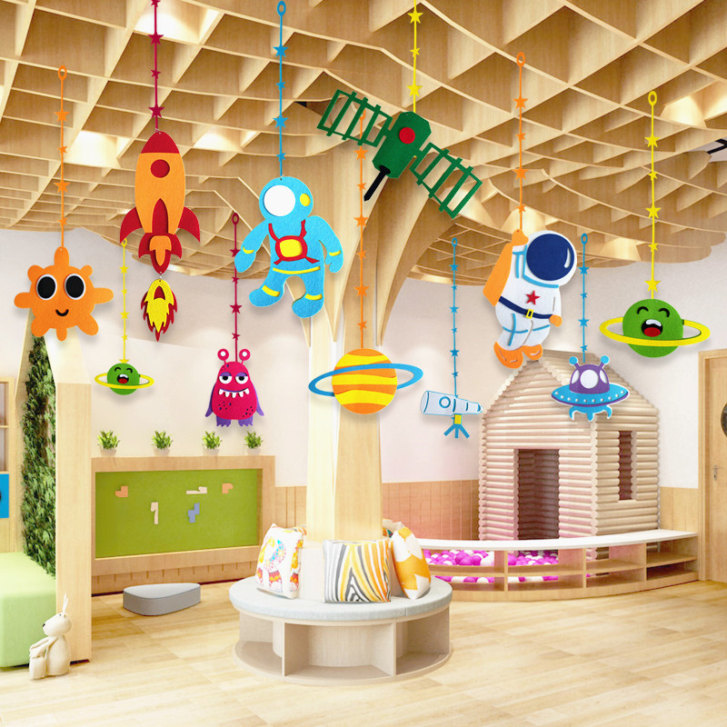 幼儿园走廊吊饰教室吊顶环创布置儿童房装饰挂件太阳花向日葵挂饰