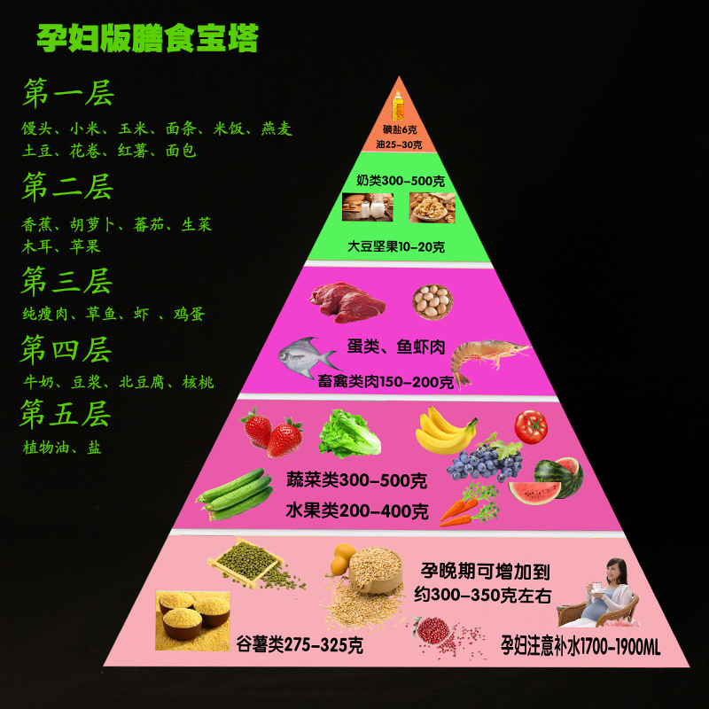 膳食宝塔教学模型中国居民平衡饮食金字塔仿真营养食物交换份模型