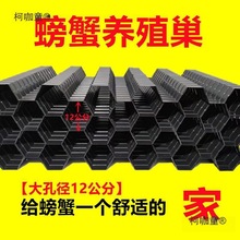 螃蟹养殖巢大闸蟹屋澳洲龙虾巢青蟹繁殖窝洞穴水蛭蚂蟥塑料麦太保