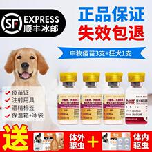 进口梅里亚狗疫苗幼犬套装六联3支 瑞贝康狂犬套装泰迪金毛预防针