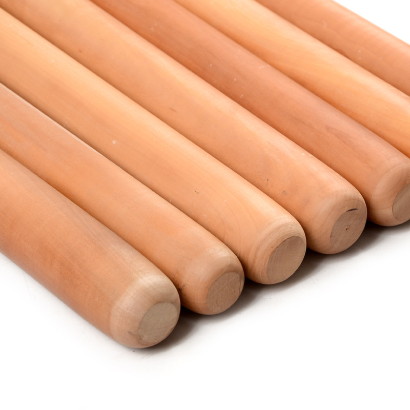 手工枣木擀面杖实木加粗家用饺子皮压面棍大小号烘焙面棒整木批发