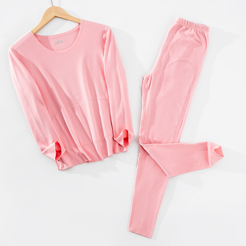 厂家定制冬无痕保暖内衣套装男女士 双面磨毛加绒加厚秋衣秋裤