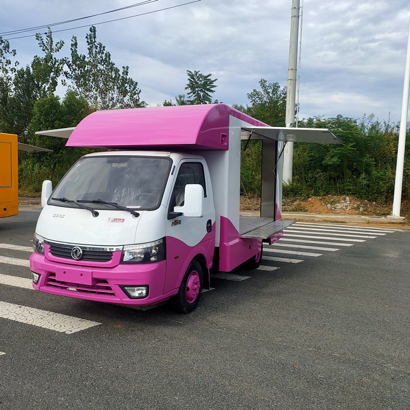 微卡汽车改装餐车 路边摆摊小吃售货车 外卖快餐配送车