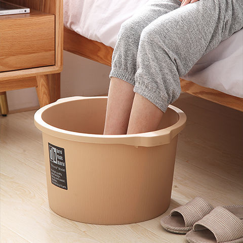 家用塑料泡脚桶居家洗脚桶宿舍便捷养生泡脚桶足底按摩洗脚足浴桶