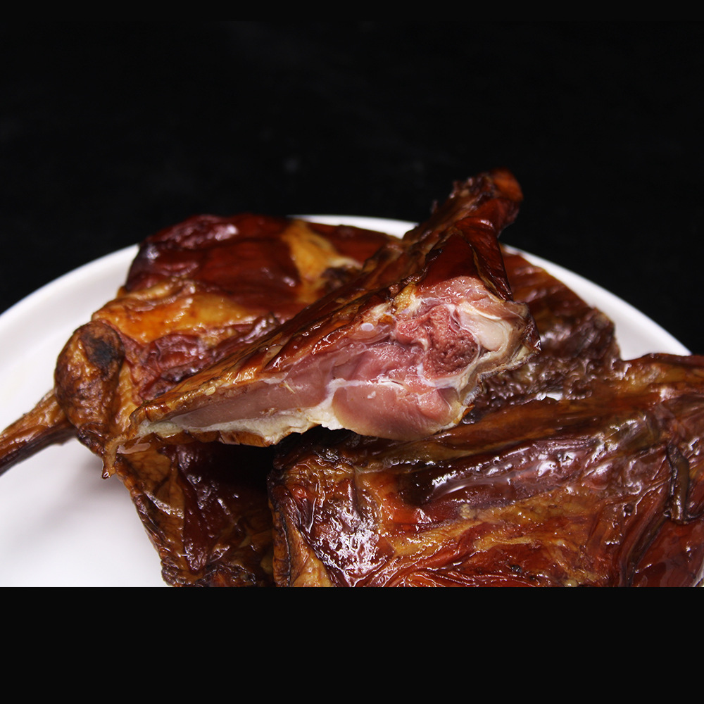 湘里佬腊鸭腿500g湖南农家特产柴火烟熏鸭肉湘西腊肉鸭肉食品美食