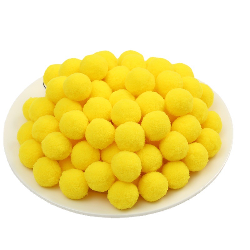 Spot High Elastic Fur Ball Wholesale Color Size Polyester Pompons DIY Accessories Handmade Toys Hairy Ball