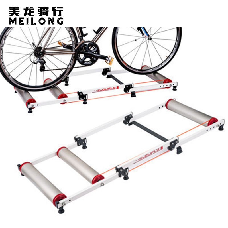 铝合金静音滚筒式磁阻山地自行车骑行台室内可伸缩训练健身台