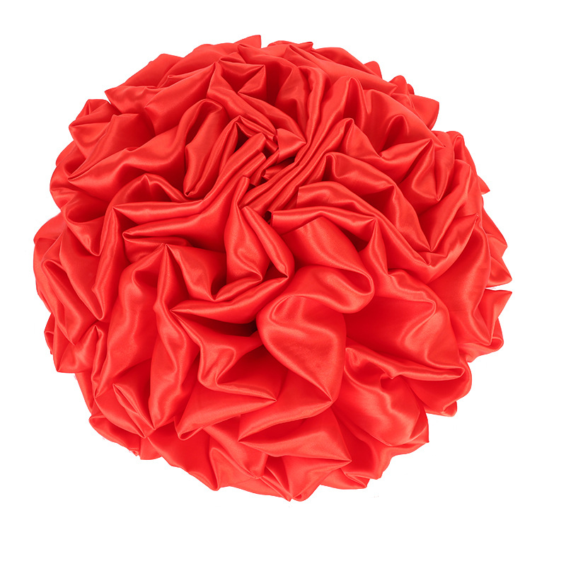 开业剪彩大红花球新车展提车婚车嫁妆车大红花表彰颁奖绸缎大花球