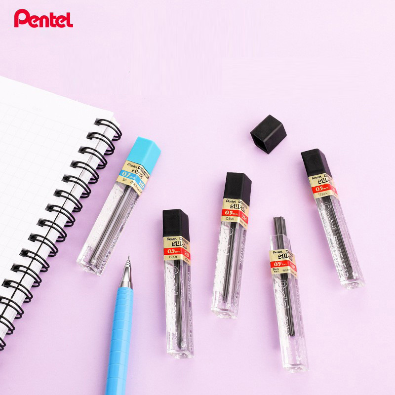 pentel派通 c505 自动铅笔芯批发0.5 2b/hb笔芯石墨铅芯自动铅笔
