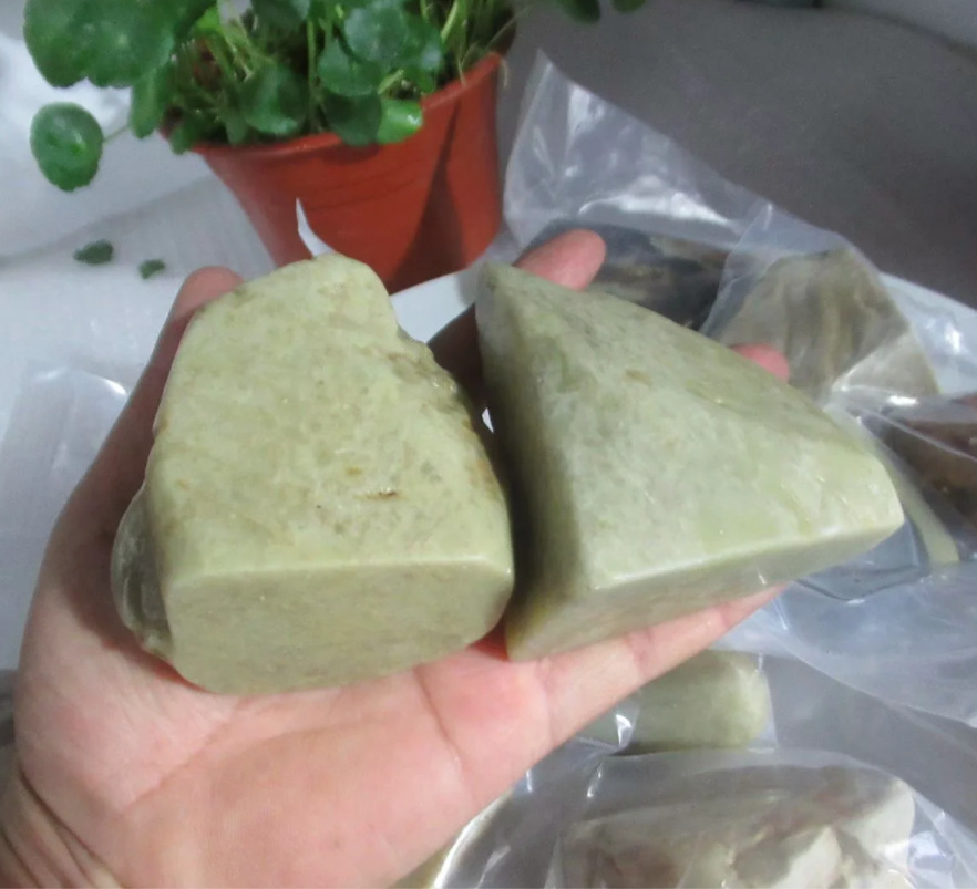 老青田石冻石料大随形章闲章扁章金石篆刻练习章一方价随机发货