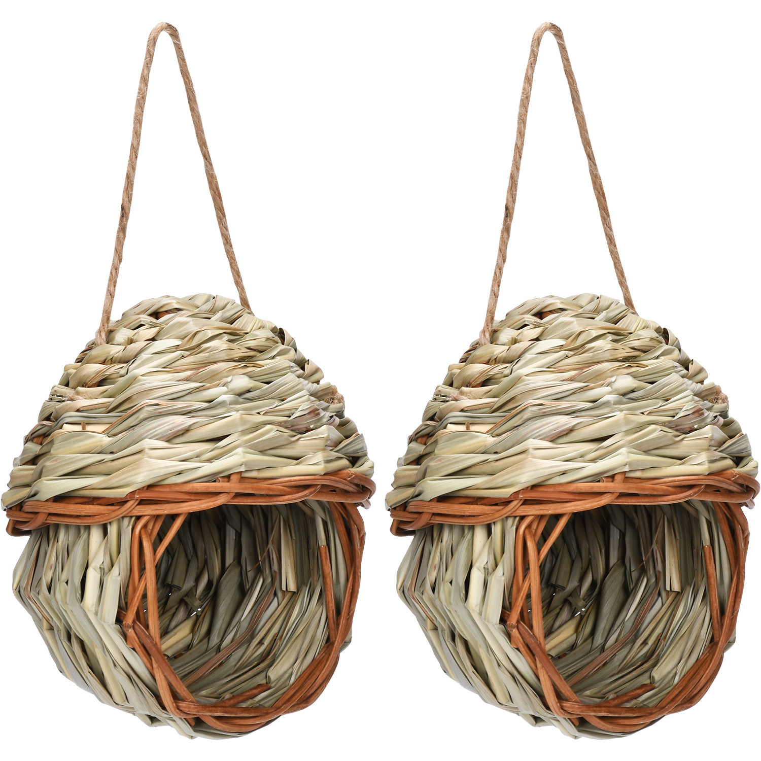 现货手工芦苇编织鸟窝鹦鹉鸟屋大头虎皮面类牡丹玄凤宠物八哥鸟巢