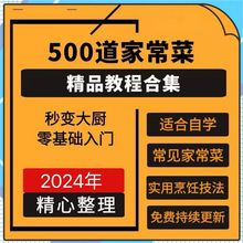 自家常菜入门菜基础视频教程烹饪零教学厨师做菜炒菜学习培训私房