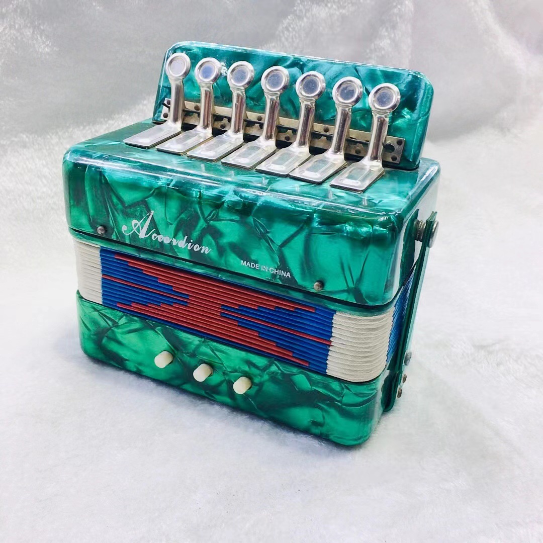 Factory Wholesale 7 Key 2 Bass Children's Accordion Children's Plucked Musical Instruments Toys Amazon Hot Selling Musical Instruments