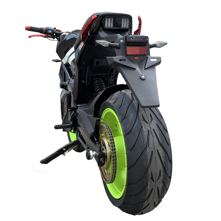复古怪兽电动车14寸3000w中置电机m5成人72v高速改装电动摩托车