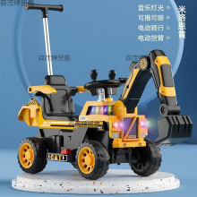 儿童可勾机坐挖掘机充电人挖土机男孩电动工程车玩具车遥控越野车