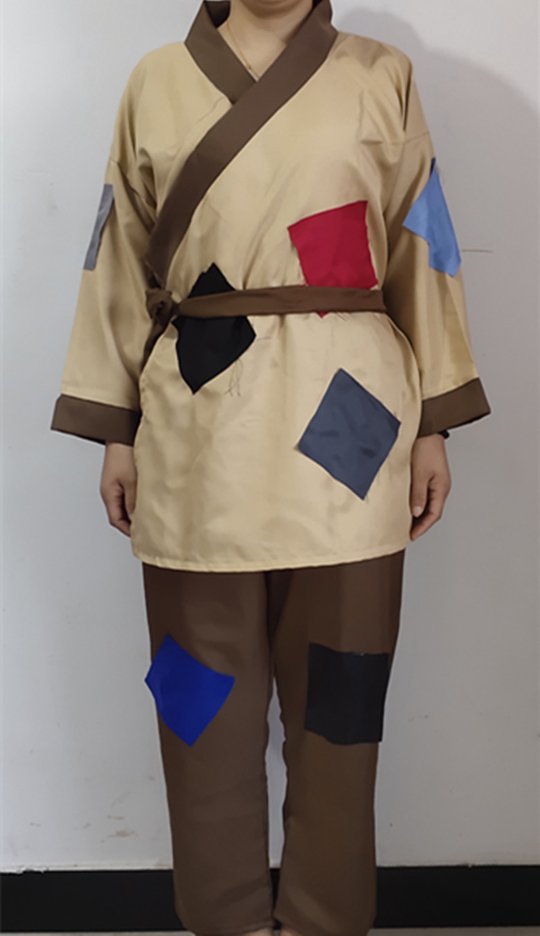 新款古装乞丐服装演出服儿童男女古代叫花子要饭衣服破烂补丁装