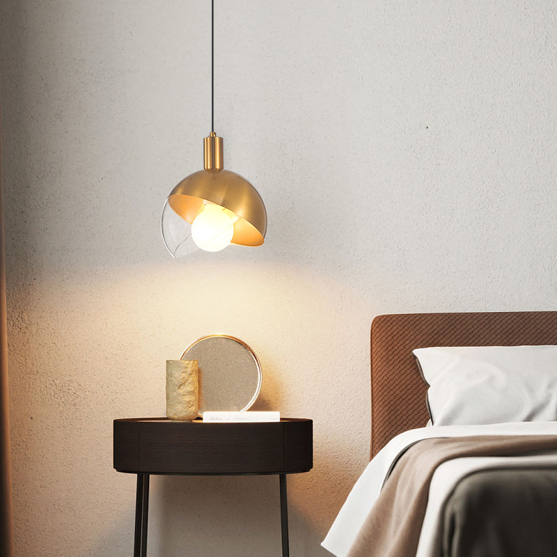 New Restaurant Small Pendant Lamp Light Luxury Creative Led Aisle Chandelier Modern Minimalist Bedside Chandelier Tea Room Chandelier