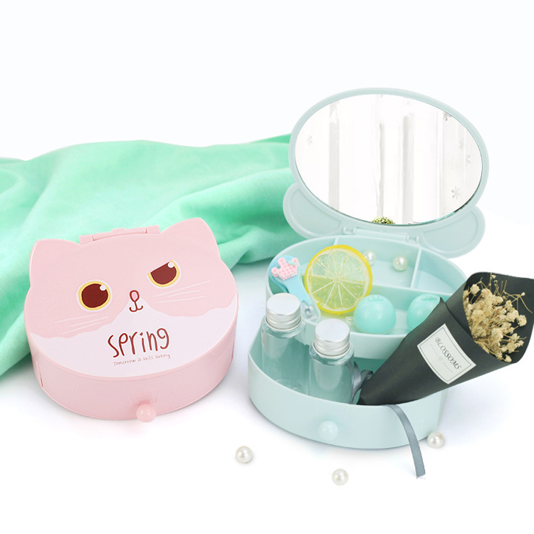 Xiufunny Cute Bear Meow Xingmeng Portable Storage Box Makeup Storage Box Cute Cartoon Storage Box Portable Box