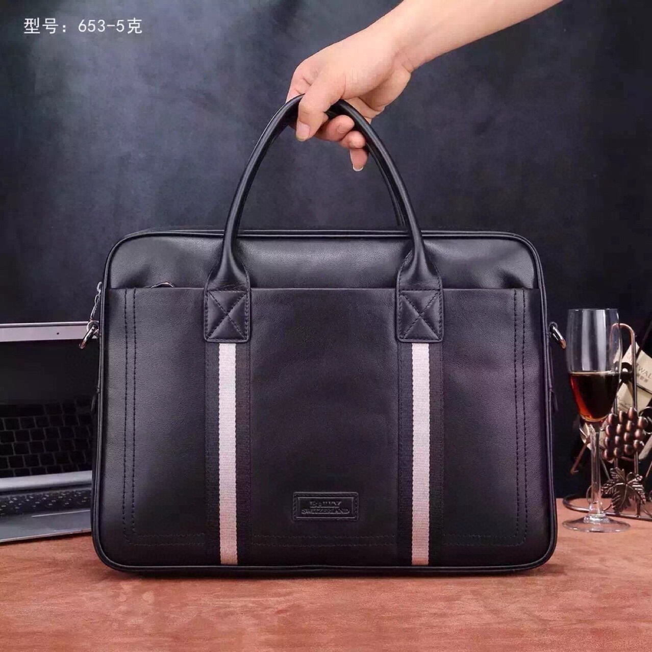 European and American Original Foreign Trade Men's Bag Business High Quality Leather Handbag Large Capacity Briefcase Computer Bag