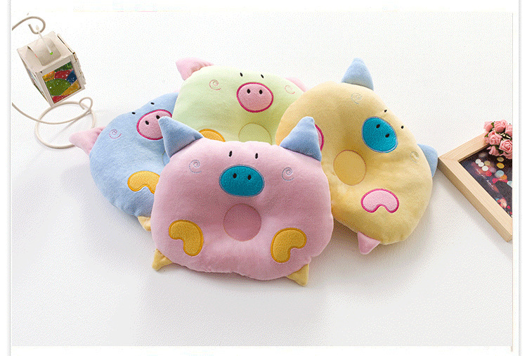 Pig Small Tao Velvet New Baby Pillow Cartoon Baby Headrest Children Pig Pillow Manufacturer
