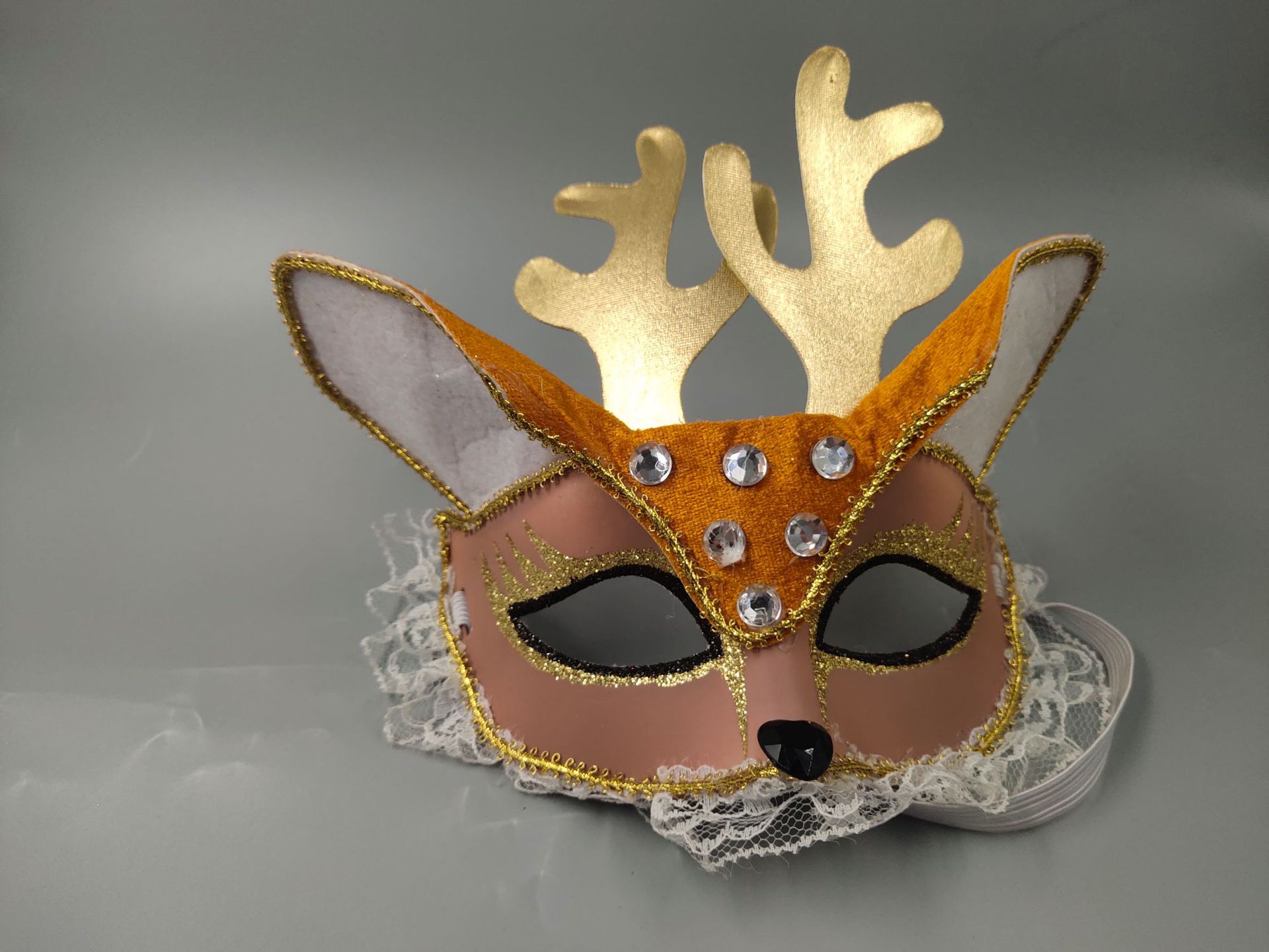 新品羚羊款面具 万圣节化妆舞会商演cosplay装扮面具