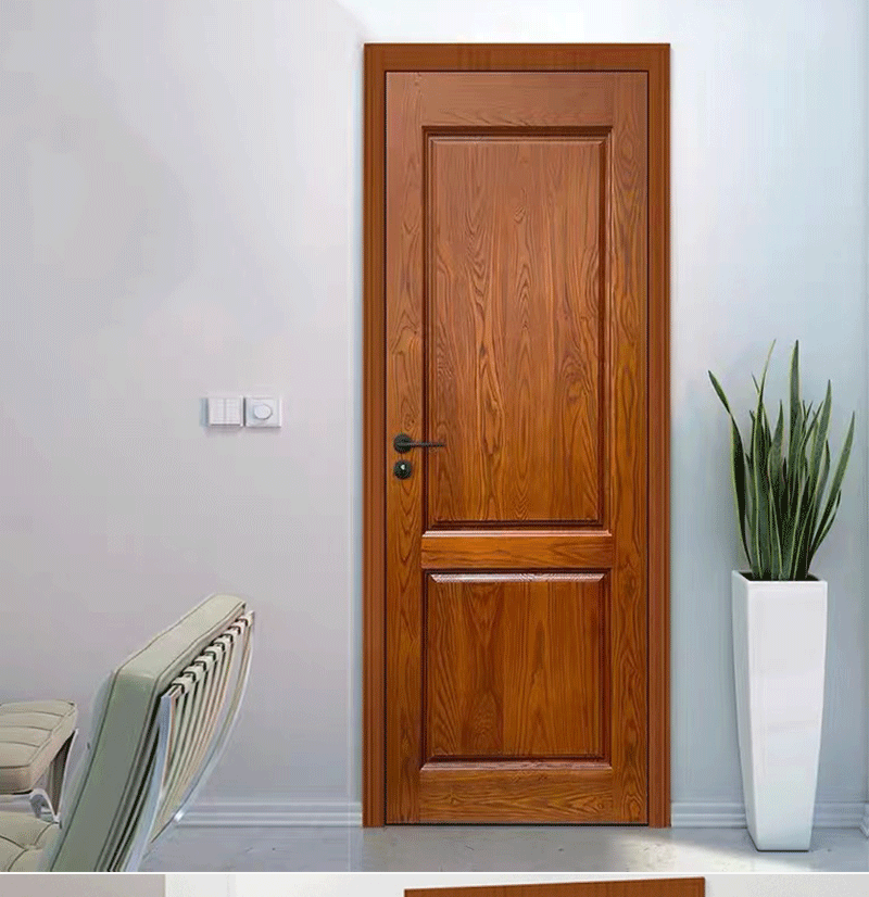 厂家纯实木门原木橡木门室内房间简约中式平雕深雕烤漆隔音卧室门