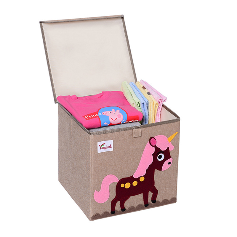 Cartoon Foldable Children's Toy Square Storage Box