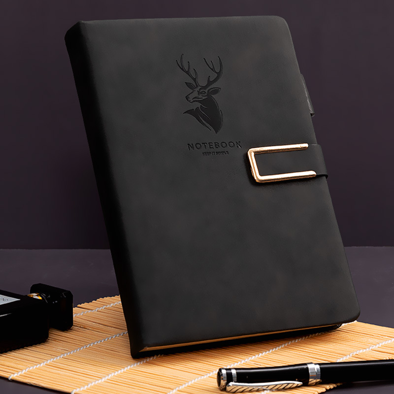 2023 Business Notebook Customized Notepad with Buckle Thickened Good-looking Notebook Book A5 Notebook Wholesale
